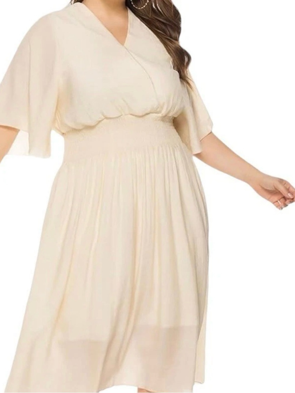 HNVAVQ Sz XXL Summer Dresses for Women Short Sleeve Dresses Plus Size V Neck Dre